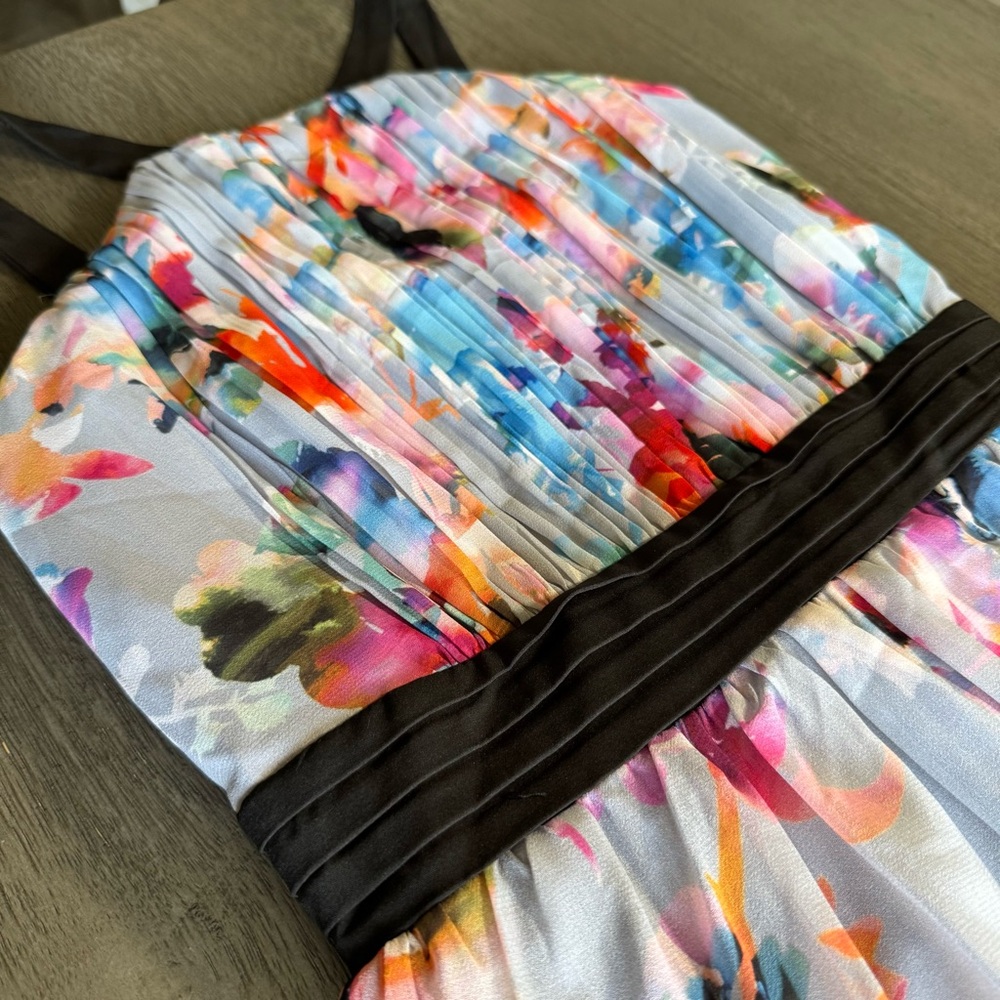 Pastel Floral Maxi Dress Halter Top 8 Little Mistress - Picture 5 of 10